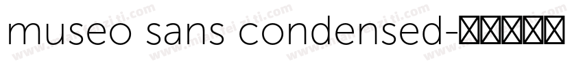 museo sans condensed字体转换